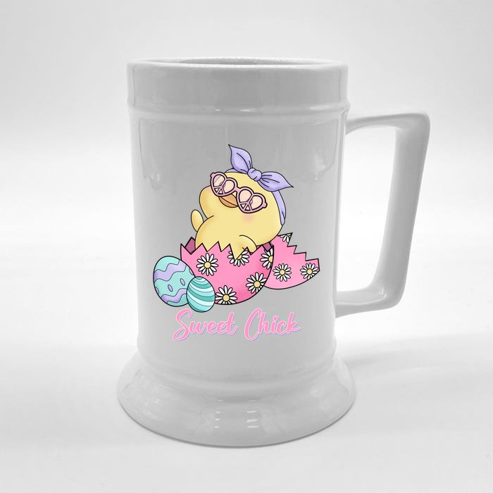 Sweet Chick Cute Spring Easter Front & Back Beer Stein