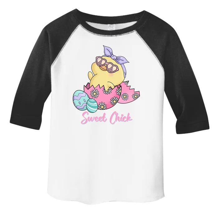 Sweet Chick Cute Spring Easter Toddler Fine Jersey T-Shirt