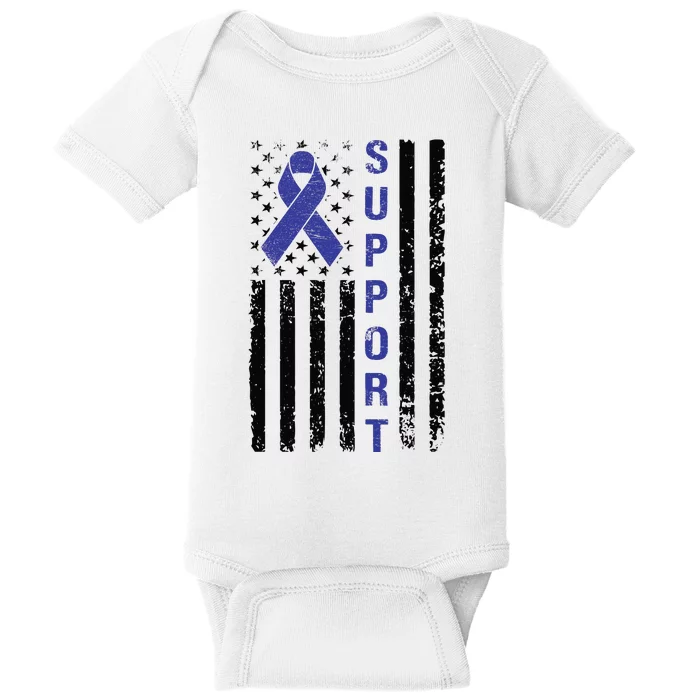 Support Colon Cancer Awareness Baby Bodysuit