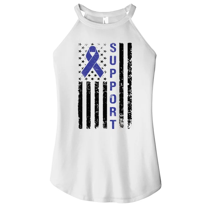 Support Colon Cancer Awareness Women’s Perfect Tri Rocker Tank