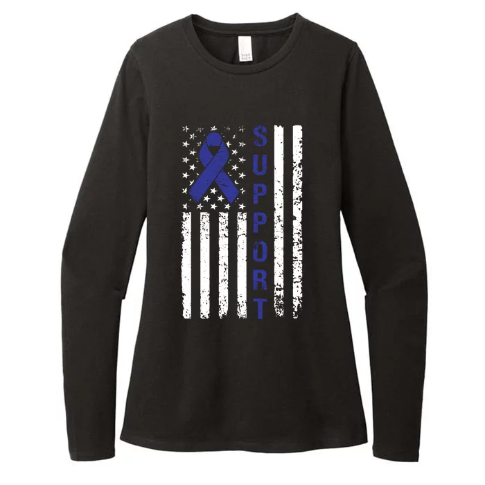 Support Colon Cancer Awareness Womens CVC Long Sleeve Shirt