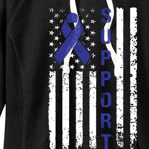 Support Colon Cancer Awareness Women's Fleece Hoodie