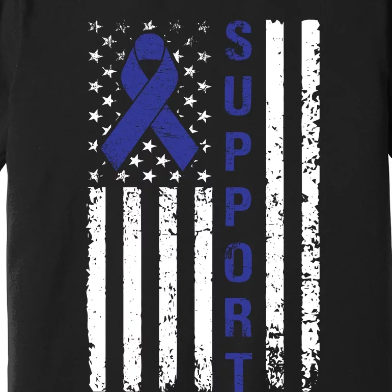 Support Colon Cancer Awareness Premium T-Shirt