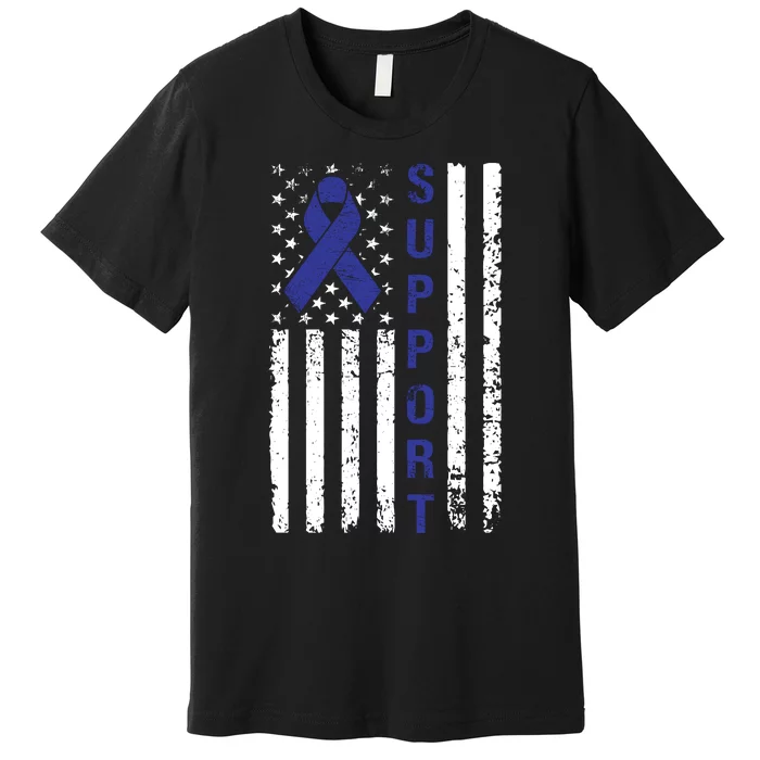 Support Colon Cancer Awareness Premium T-Shirt