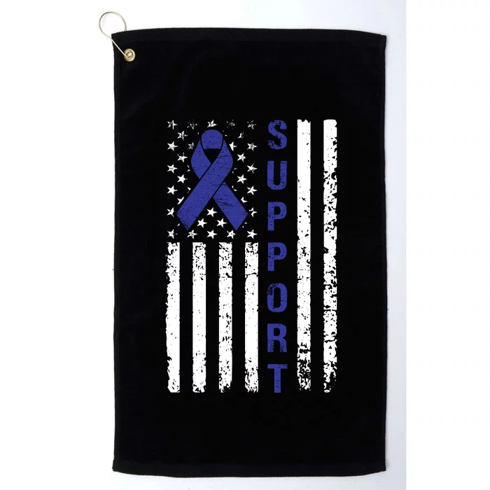 Support Colon Cancer Awareness Platinum Collection Golf Towel