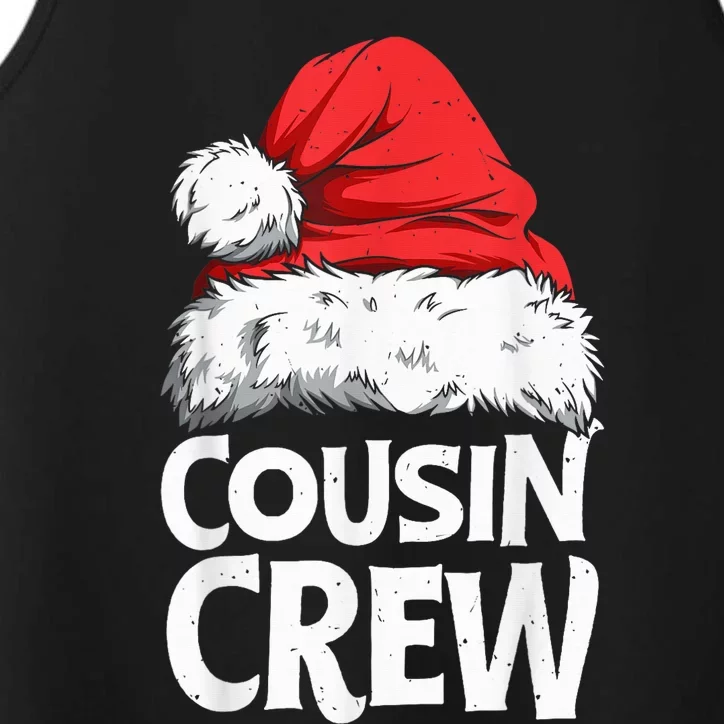 Santa Cousin Crew Christmas Family Matching Pajamas Xmas Performance Tank