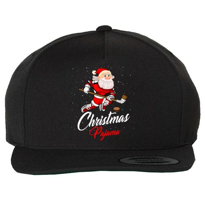 Santa Claus Christmas Pajama Ice Hockey Costume Gift Wool Snapback Cap