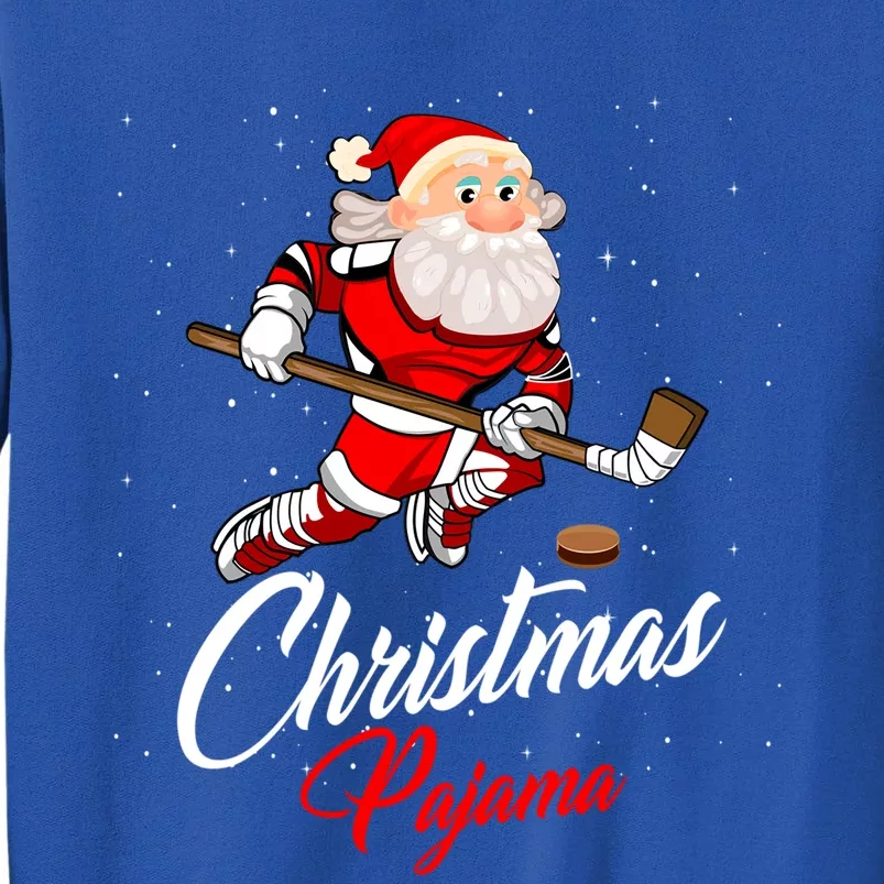 Santa Claus Christmas Pajama Ice Hockey Costume Gift Sweatshirt