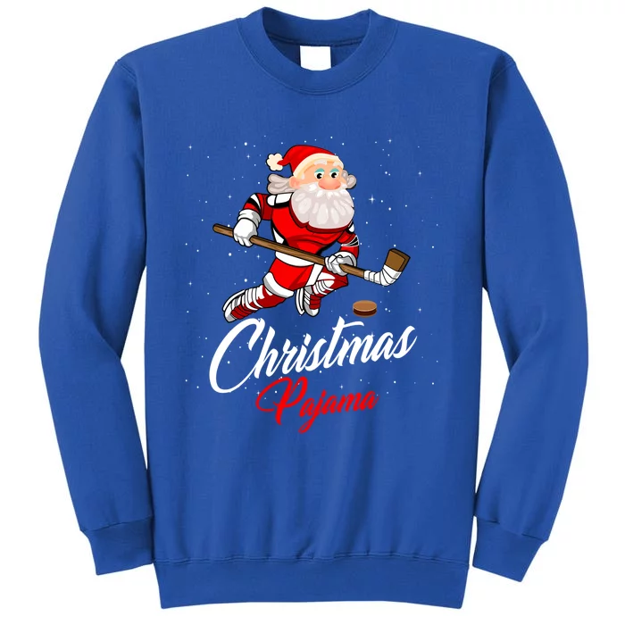 Santa Claus Christmas Pajama Ice Hockey Costume Gift Sweatshirt