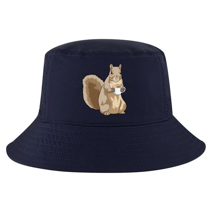 Squirrel Coffee Cup Gift Cool Comfort Performance Bucket Hat