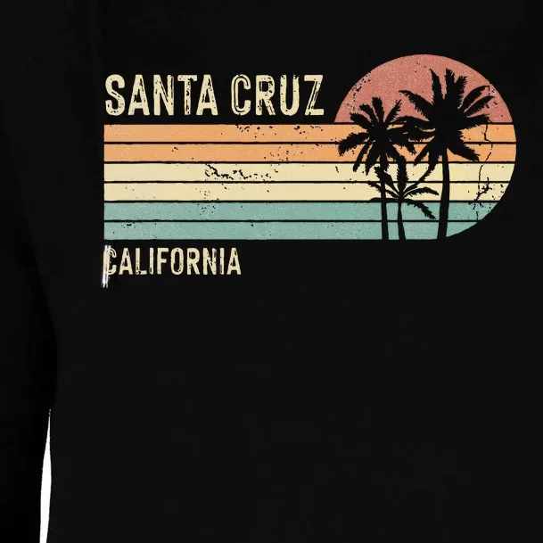 Santa Cruz California Sunset 70s 80s Womens Funnel Neck Pullover Hood