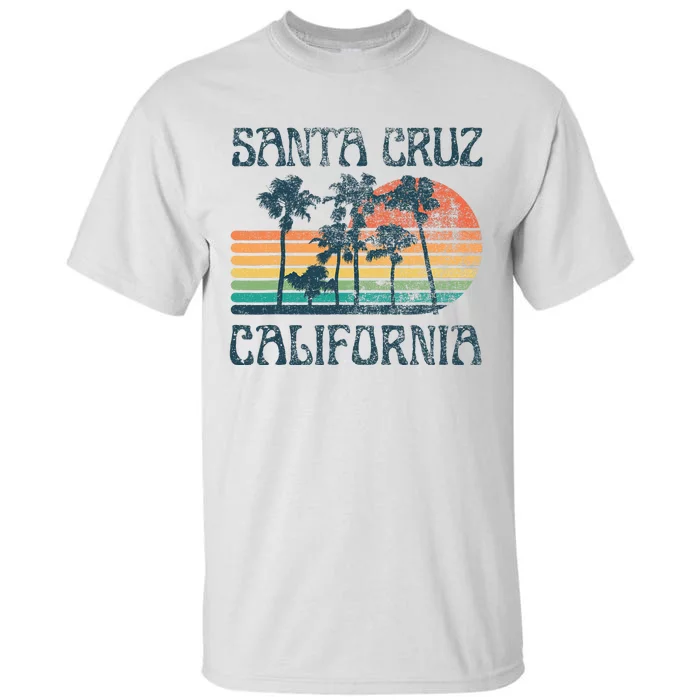 Santa Cruz California Beach Summer Vacation Vintage Tall T-Shirt