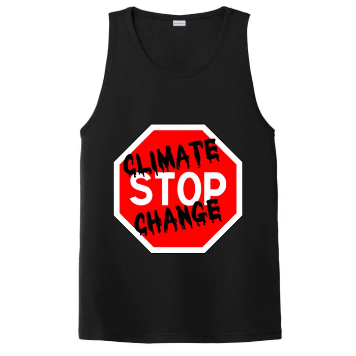 Stop Climate Change Gift Performance Tank