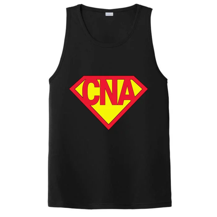 Super Cna Certified Nurse Assistant Superhero Gift Performance Tank