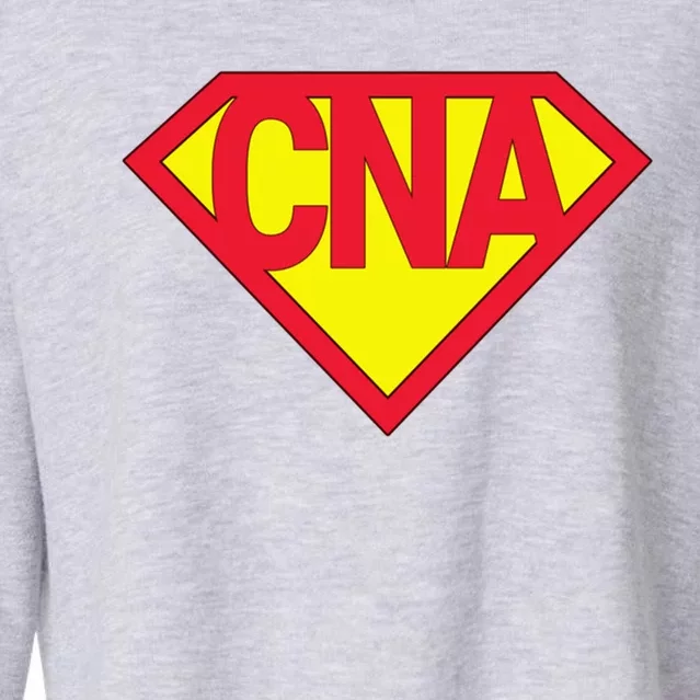 Super Cna Certified Nurse Assistant Superhero Gift Cropped Pullover Crew