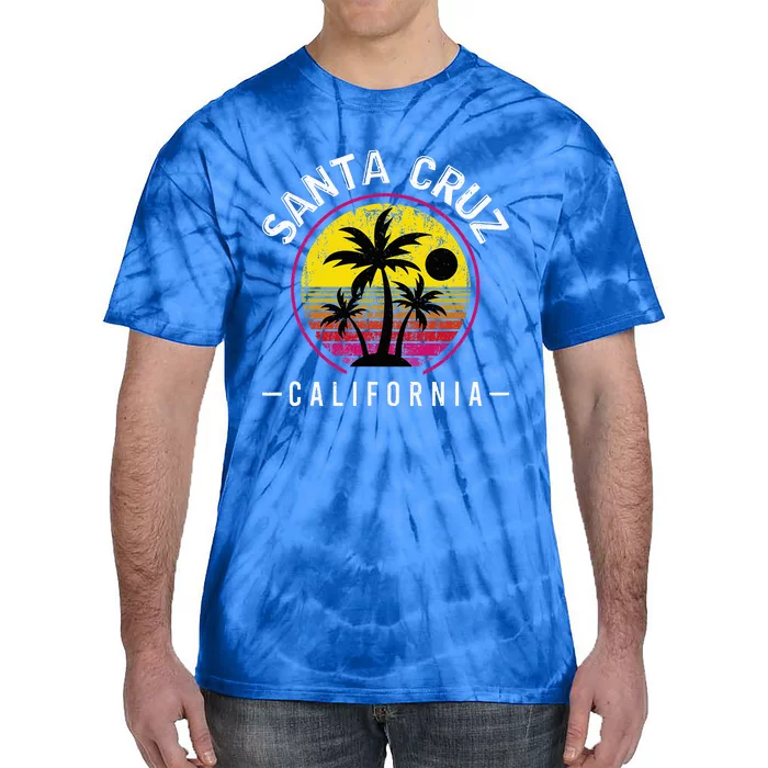 Santa Cruz California Sunset 70s 80s Surfer Tie-Dye T-Shirt