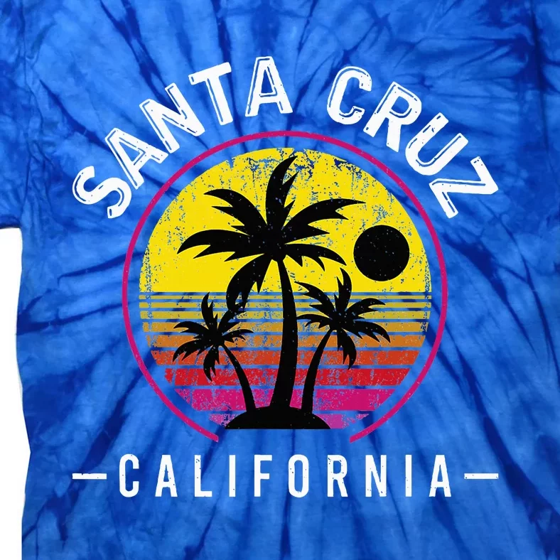 Santa Cruz California Sunset 70s 80s Surfer Tie-Dye T-Shirt