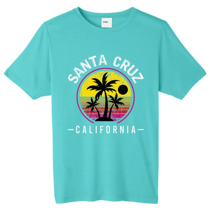 Santa Cruz California Sunset 70s 80s Surfer ChromaSoft Performance T-Shirt