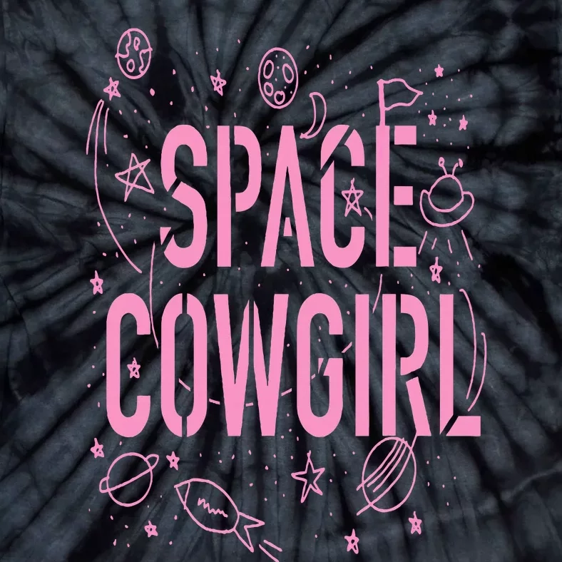 Space Cowgirl  Cow  70s Disco Preppy Cowgirl Tie-Dye T-Shirt