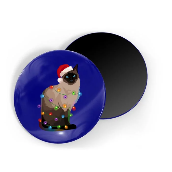 Siamese Cat Christmas Lights Xmas Cat Lover Great Gift Magnet