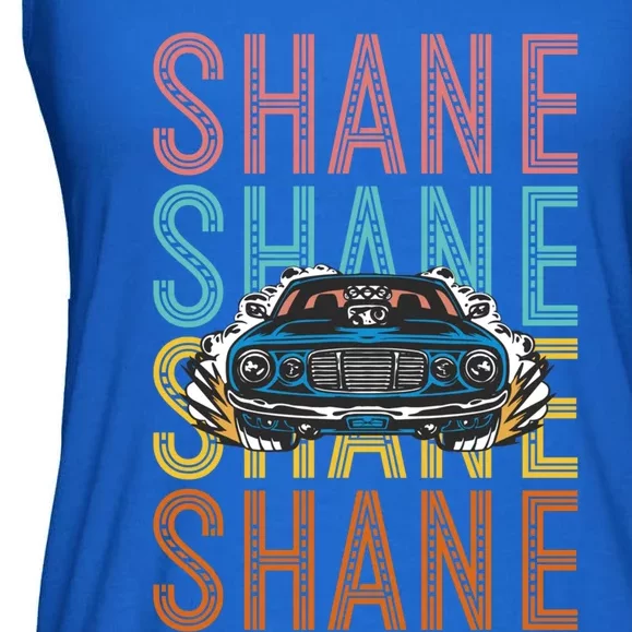 Shane Custom Car Racing Hobbyist Cool Gift Ladies Essential Flowy Tank