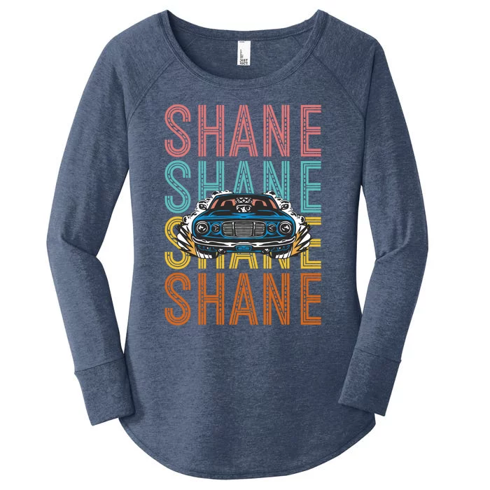 Shane Custom Car Racing Hobbyist Cool Gift Women's Perfect Tri Tunic Long Sleeve Shirt