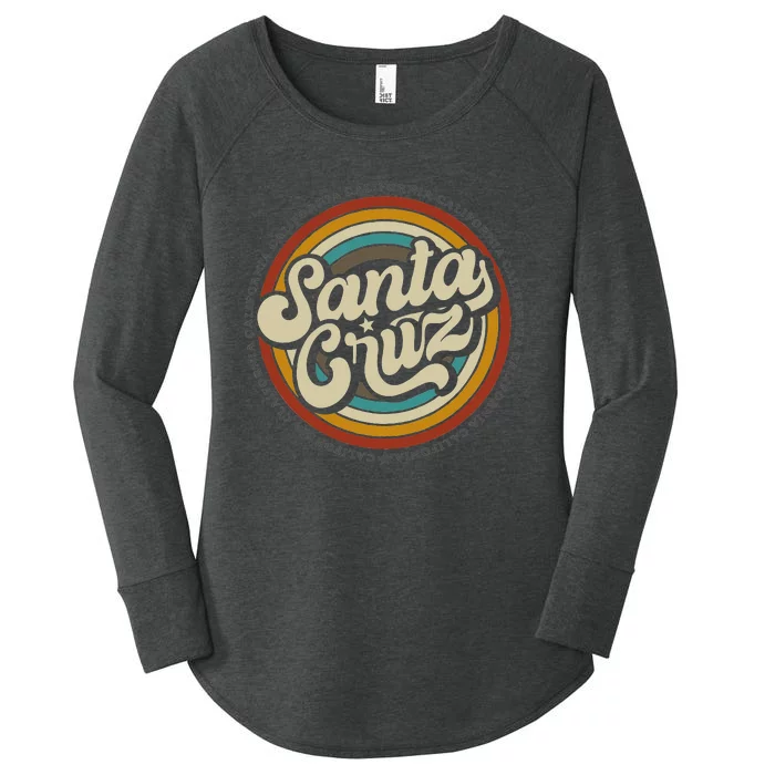 Santa Cruz city in California CA vintage Women's Perfect Tri Tunic Long Sleeve Shirt