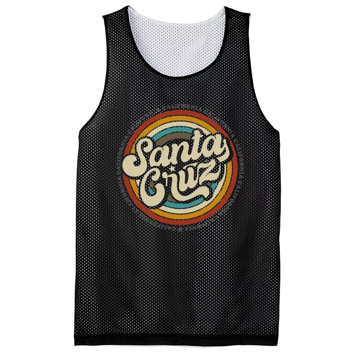 Santa Cruz city in California CA vintage Mesh Reversible Basketball Jersey Tank