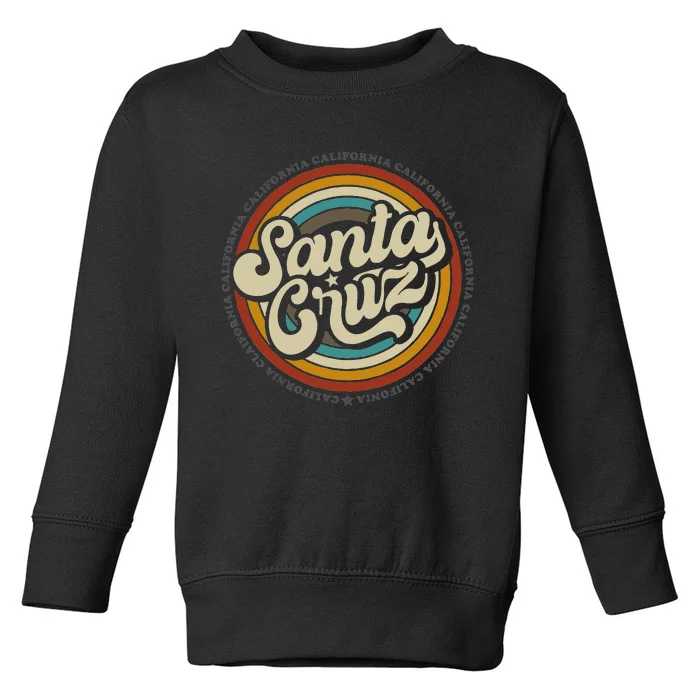 Santa Cruz city in California CA vintage Toddler Sweatshirt