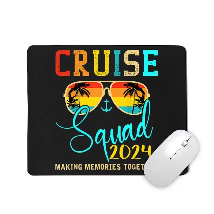 Squad Crew Cruise 2024 Summer Vacation Matching Family Group Mousepad