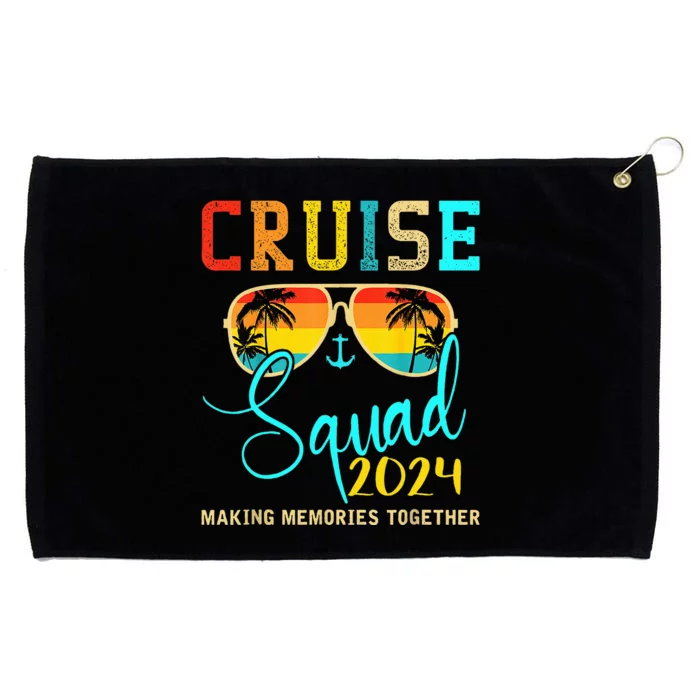 Squad Crew Cruise 2024 Summer Vacation Matching Family Group Grommeted Golf Towel