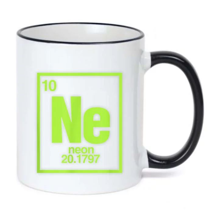 Science Chemistry Chemical Elements Ne Neon Black Color Changing Mug