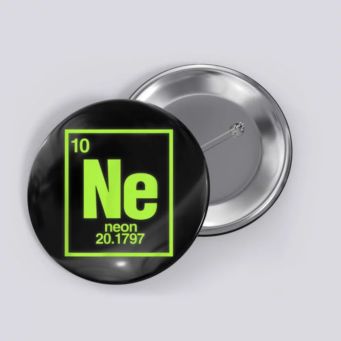 Science Chemistry Chemical Elements Ne Neon Button