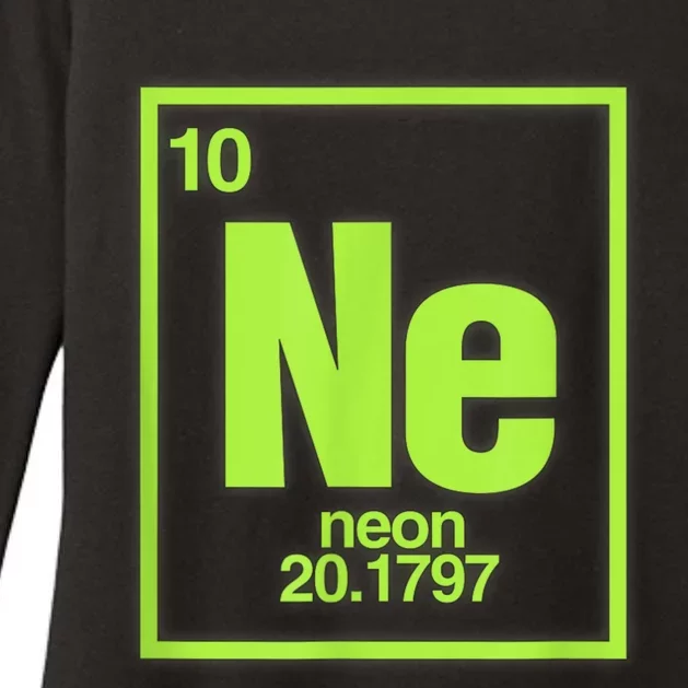 Science Chemistry Chemical Elements Ne Neon Womens CVC Long Sleeve Shirt