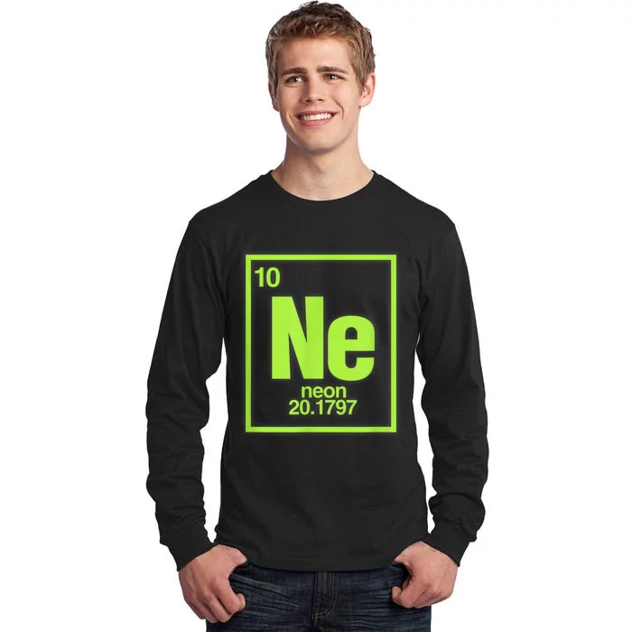 Science Chemistry Chemical Elements Ne Neon Tall Long Sleeve T-Shirt