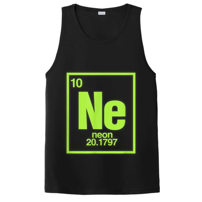 Science Chemistry Chemical Elements Ne Neon Performance Tank