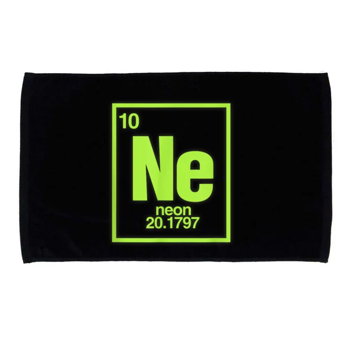 Science Chemistry Chemical Elements Ne Neon Microfiber Hand Towel