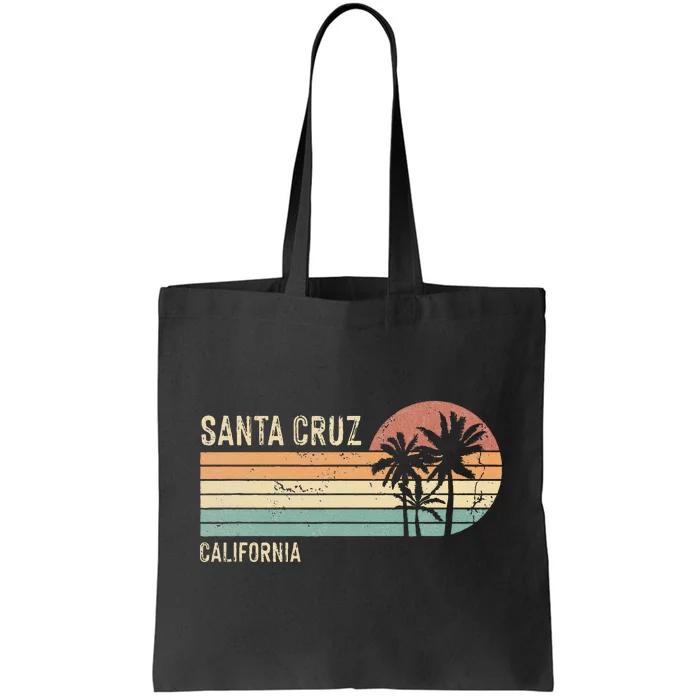 Santa Cruz California Sunset 70s 80s Vintage Tote Bag