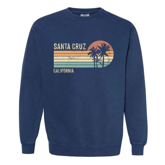 Santa Cruz California Sunset 70s 80s Vintage Garment-Dyed Sweatshirt