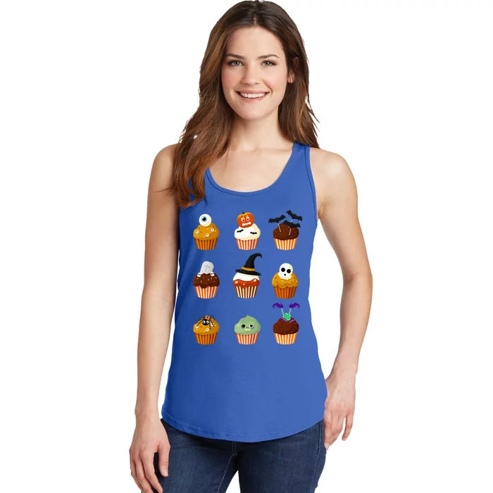 Scary Cupcake Cute Halloween Costume Ladies Essential Tank