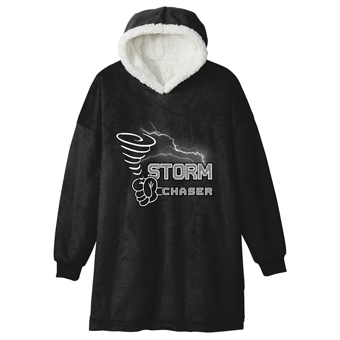 Storm Chaser Cool Electric Lightning Tornado Weather Hooded Wearable Blanket