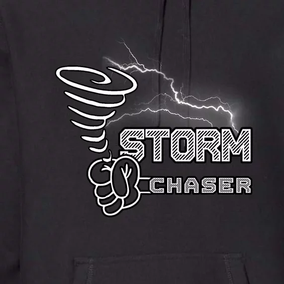 Storm Chaser Cool Electric Lightning Tornado Weather Premium Hoodie