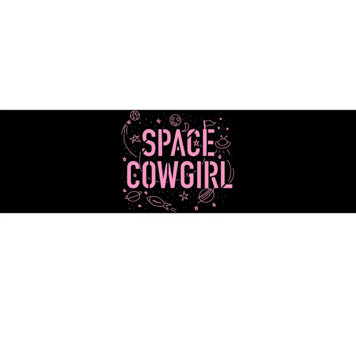 Space Cowgirl Cow Girl 70s Disco Preppy Bumper Sticker