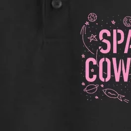 Space Cowgirl Cow Girl 70s Disco Preppy Dry Zone Grid Performance Polo