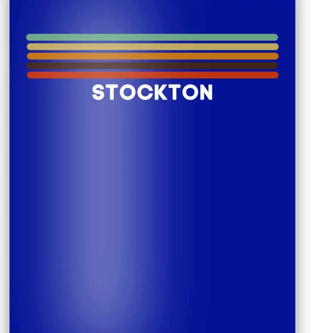 Stockton California Ca Us Cities Of America Retro Gift Poster