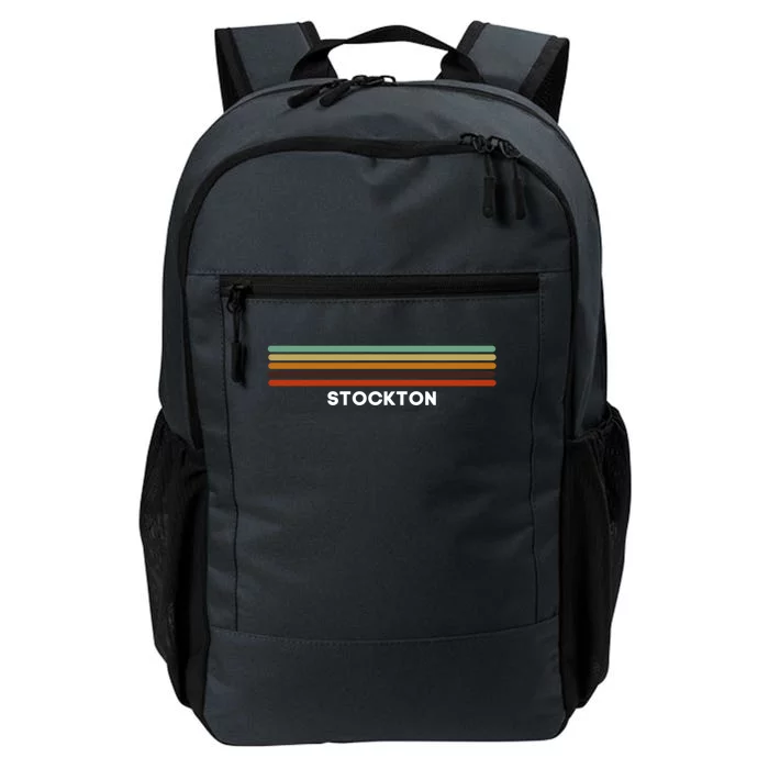 Stockton California Ca Us Cities Of America Retro Gift Daily Commute Backpack