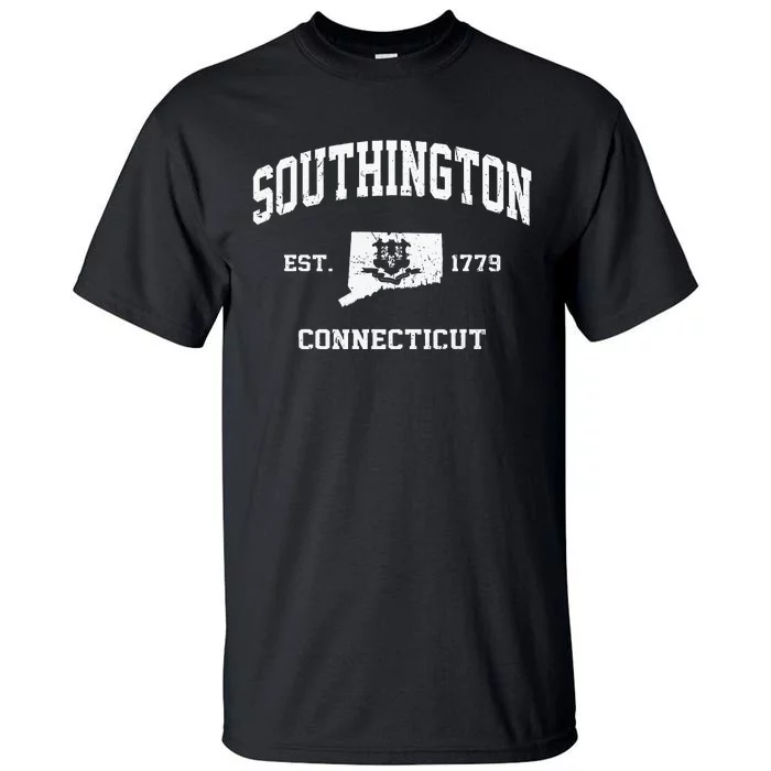 Southington Connecticut CT Vintage State Athletic Style Tall T-Shirt