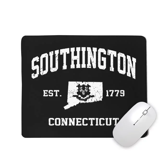 Southington Connecticut CT Vintage State Athletic Style Mousepad