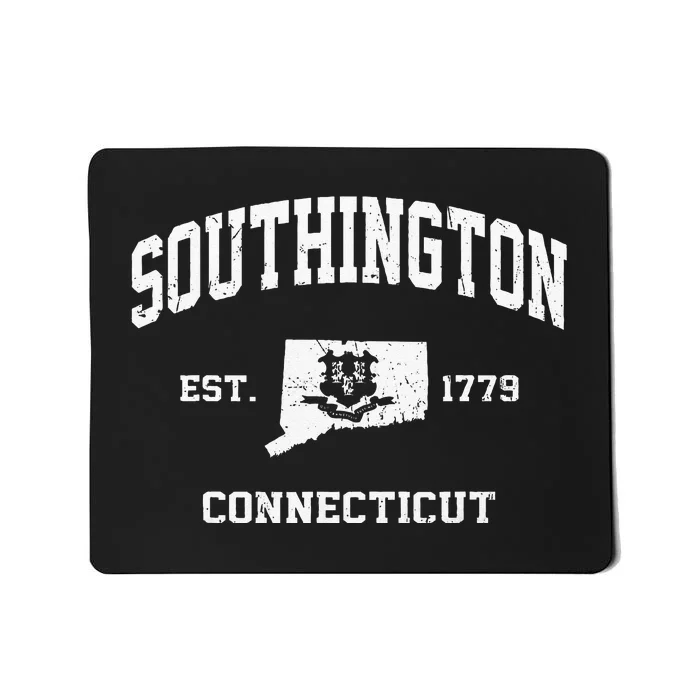 Southington Connecticut CT Vintage State Athletic Style Mousepad