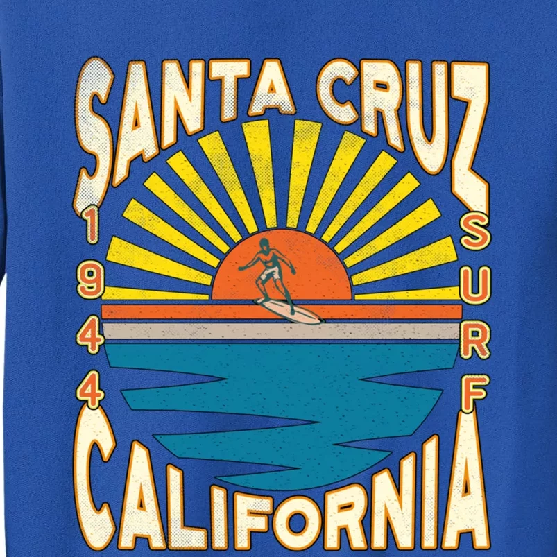 Santa Cruz California Retro Surfing Vintage Skateboarding Meaningful Gift Sweatshirt